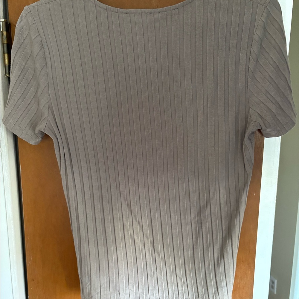 Dynamite Ribbed Short Sleeve Tee - Picture 4 of 4